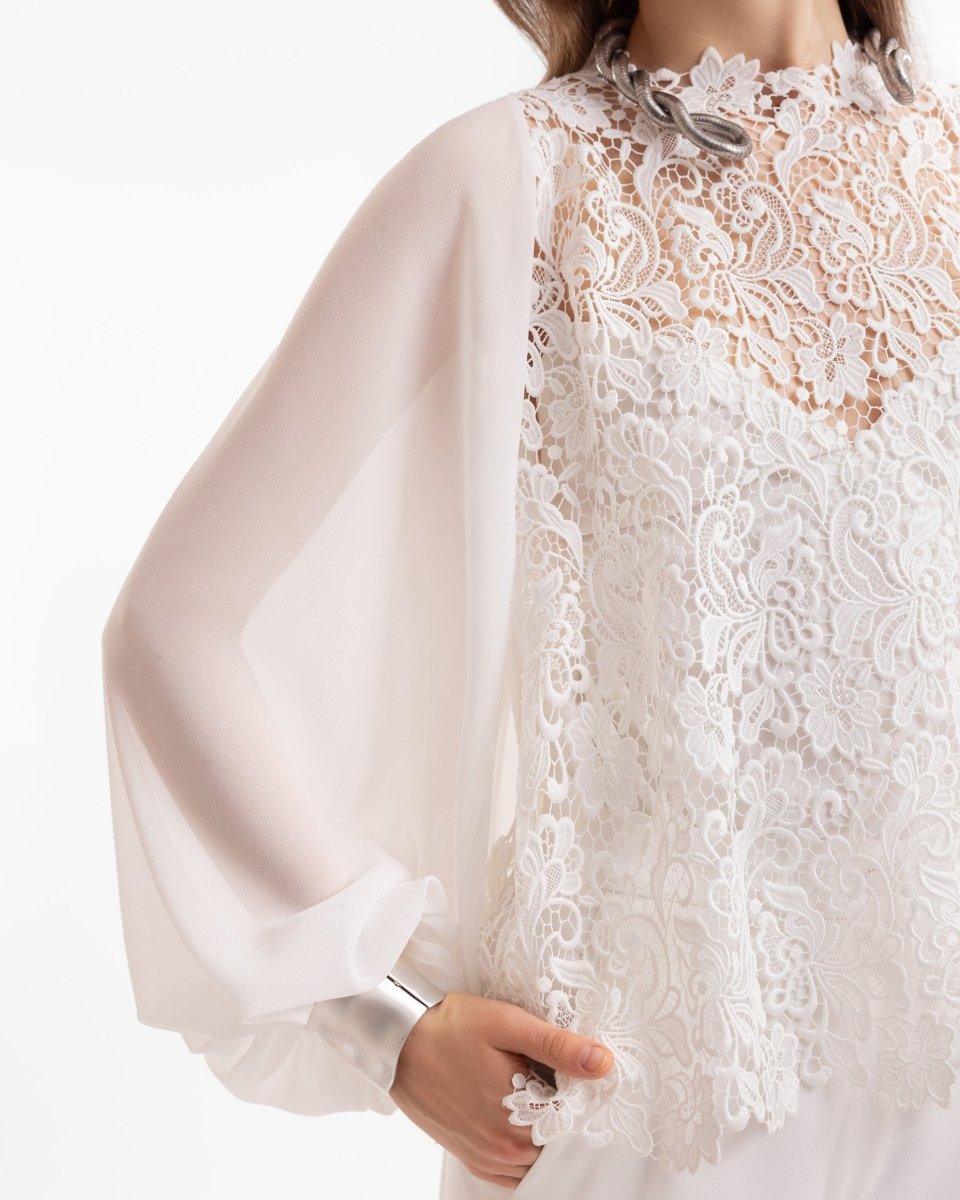 Guipure Top - Gemy Maalouf
