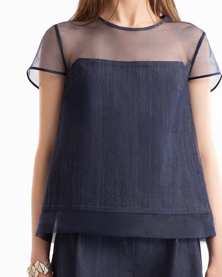 Boxy Top & Wide-Leg Pants Set