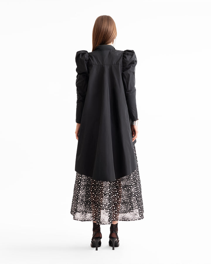 Front-Tie Top with Polka Dot Skirt