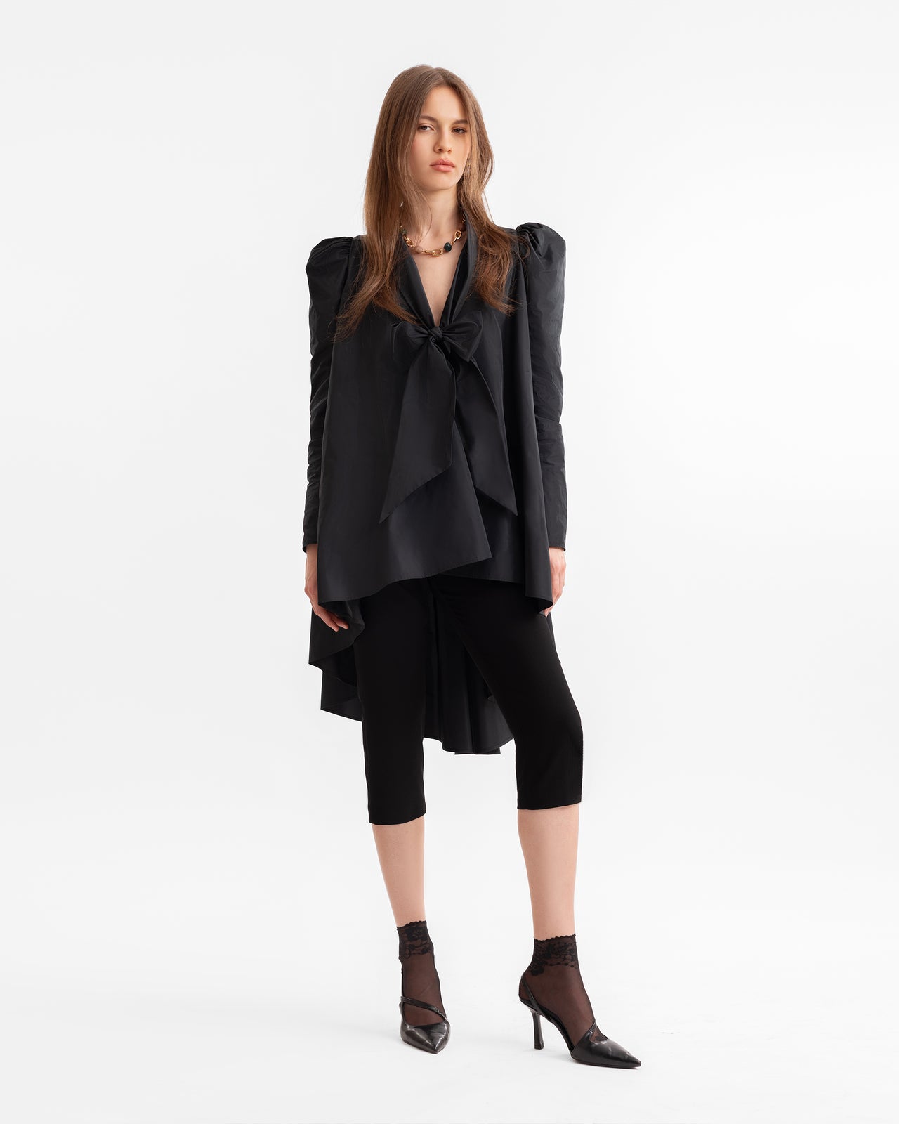 Front-Tie Top with Capri Pants