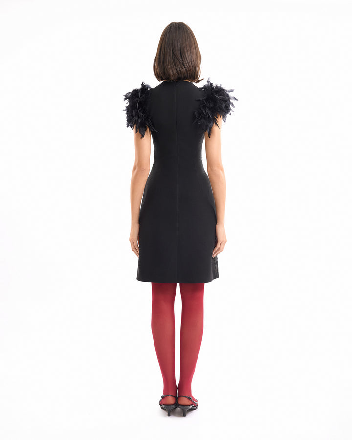 Sequined Feather Dress