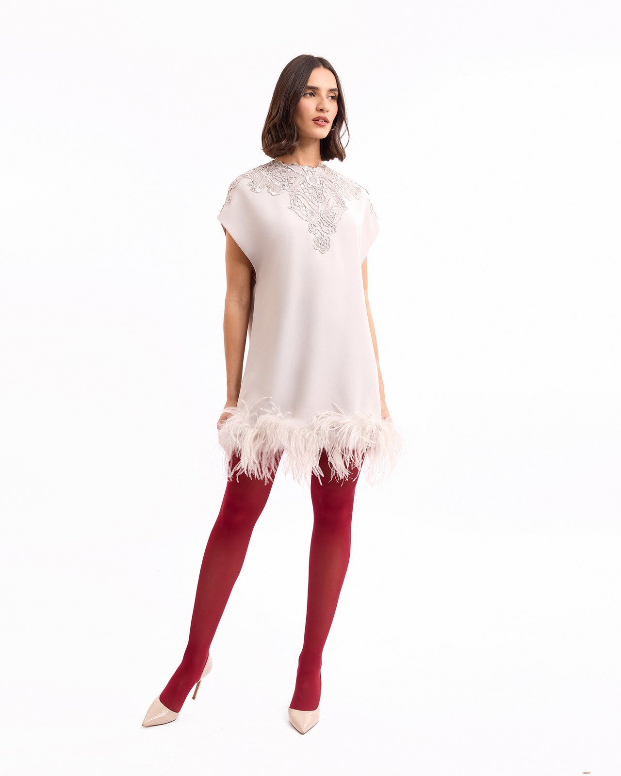 Embroidered Short Dress