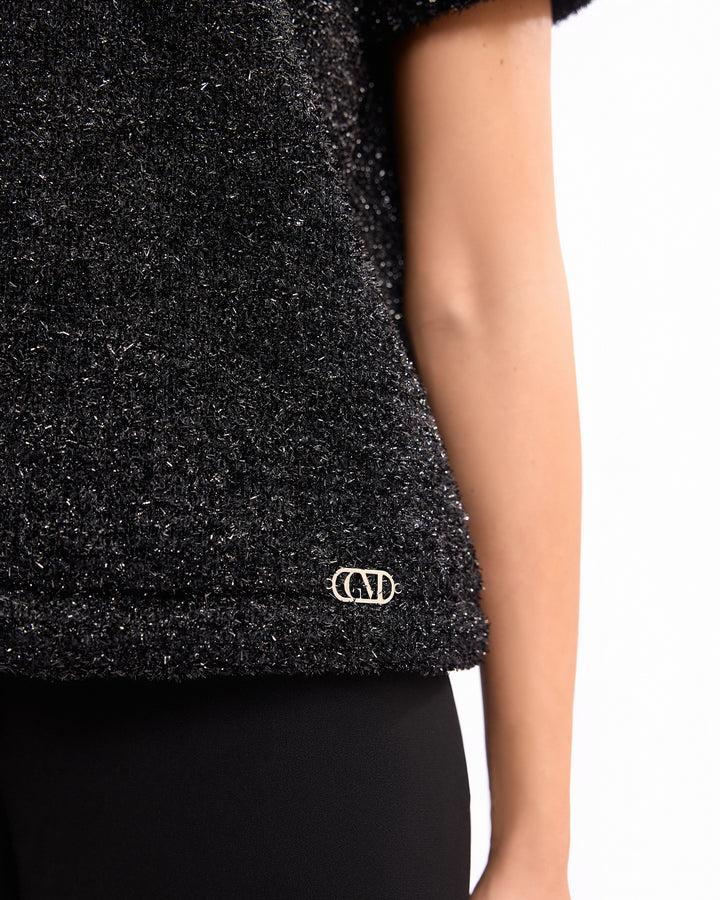 Textured Top with Trousers