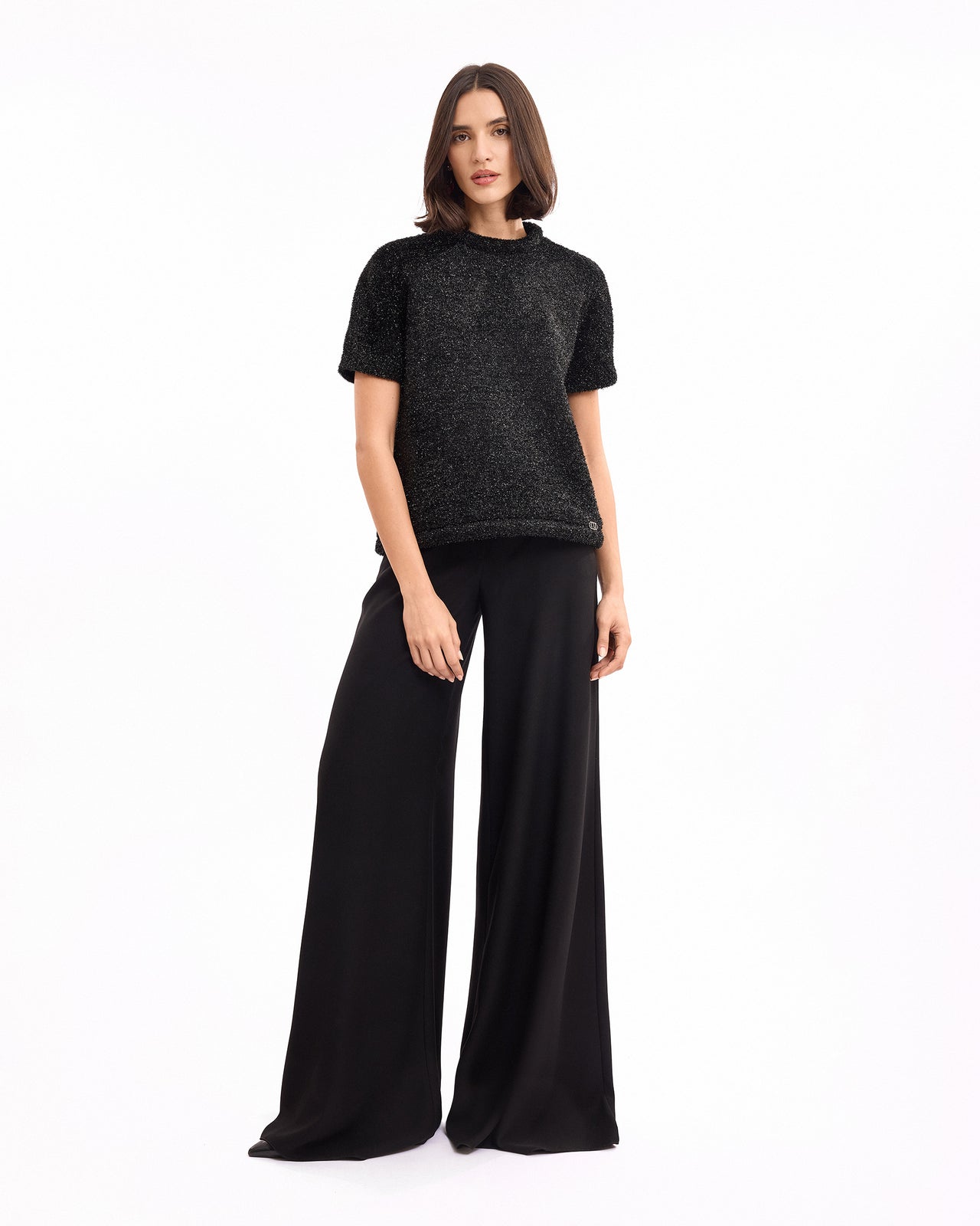 Textured Top with Trousers