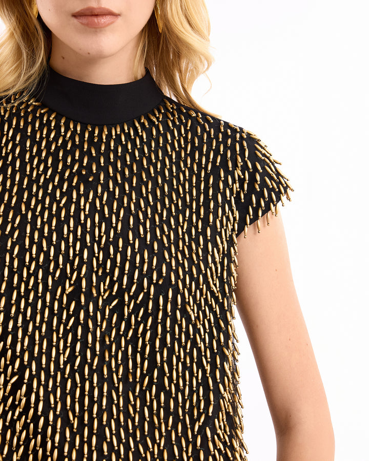 Embellished Top with Trousers