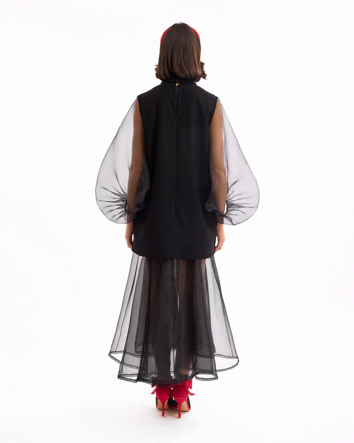 Split V-Neck Short Dress