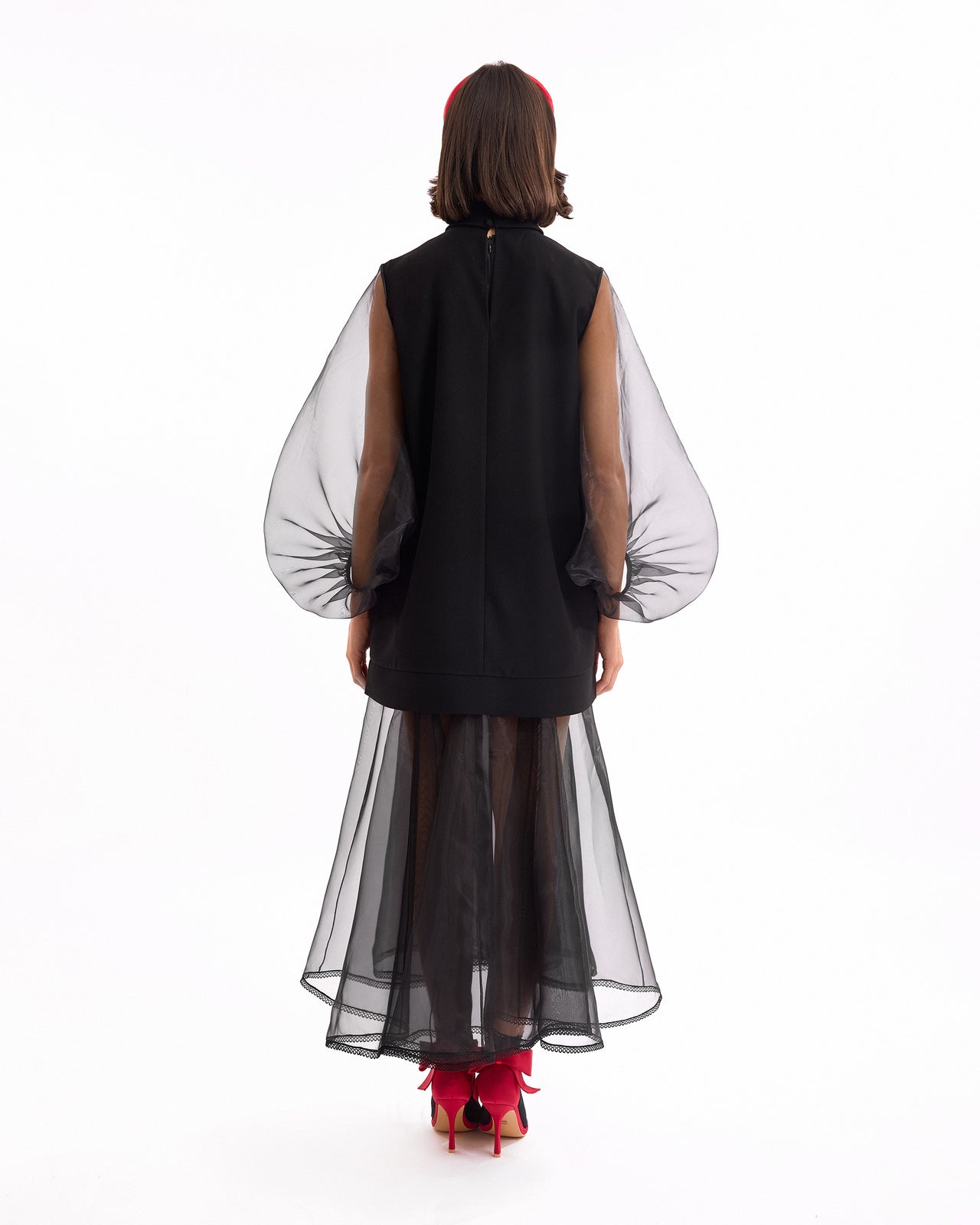 Split V-Neck Short Dress