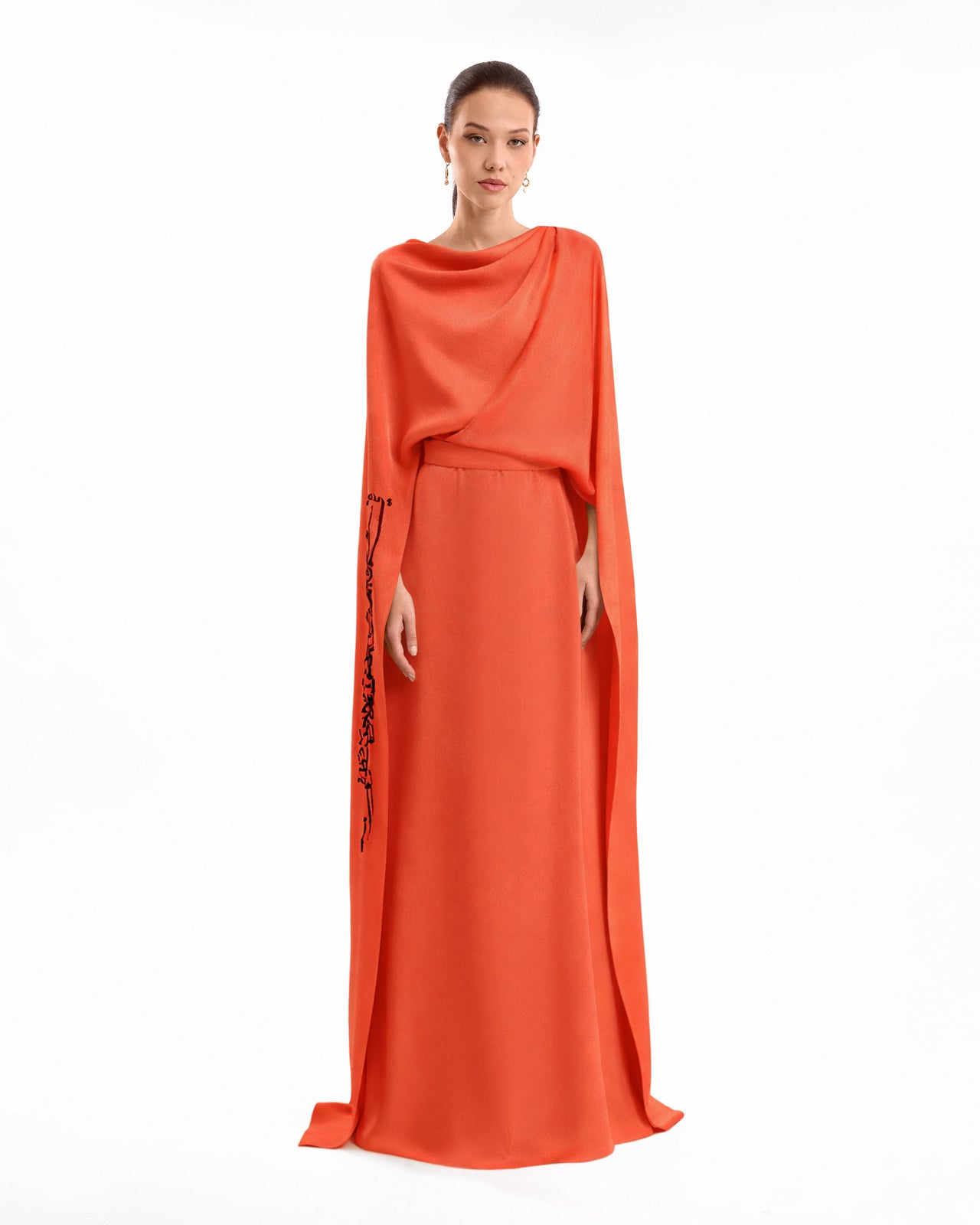 Cowl Calligraphy Kaftan