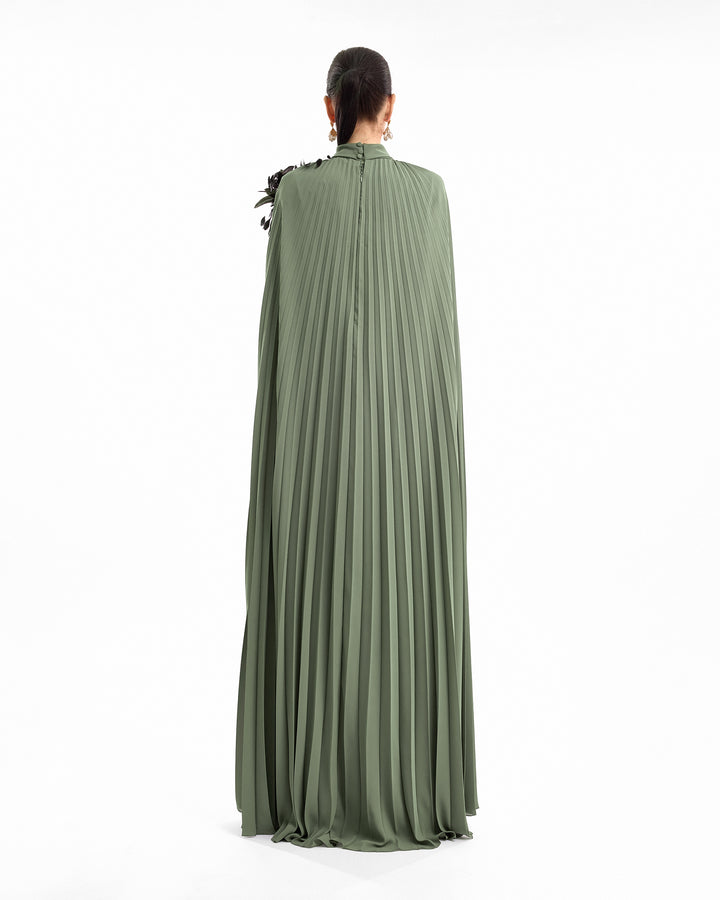 Feathered Shoulder Kaftan