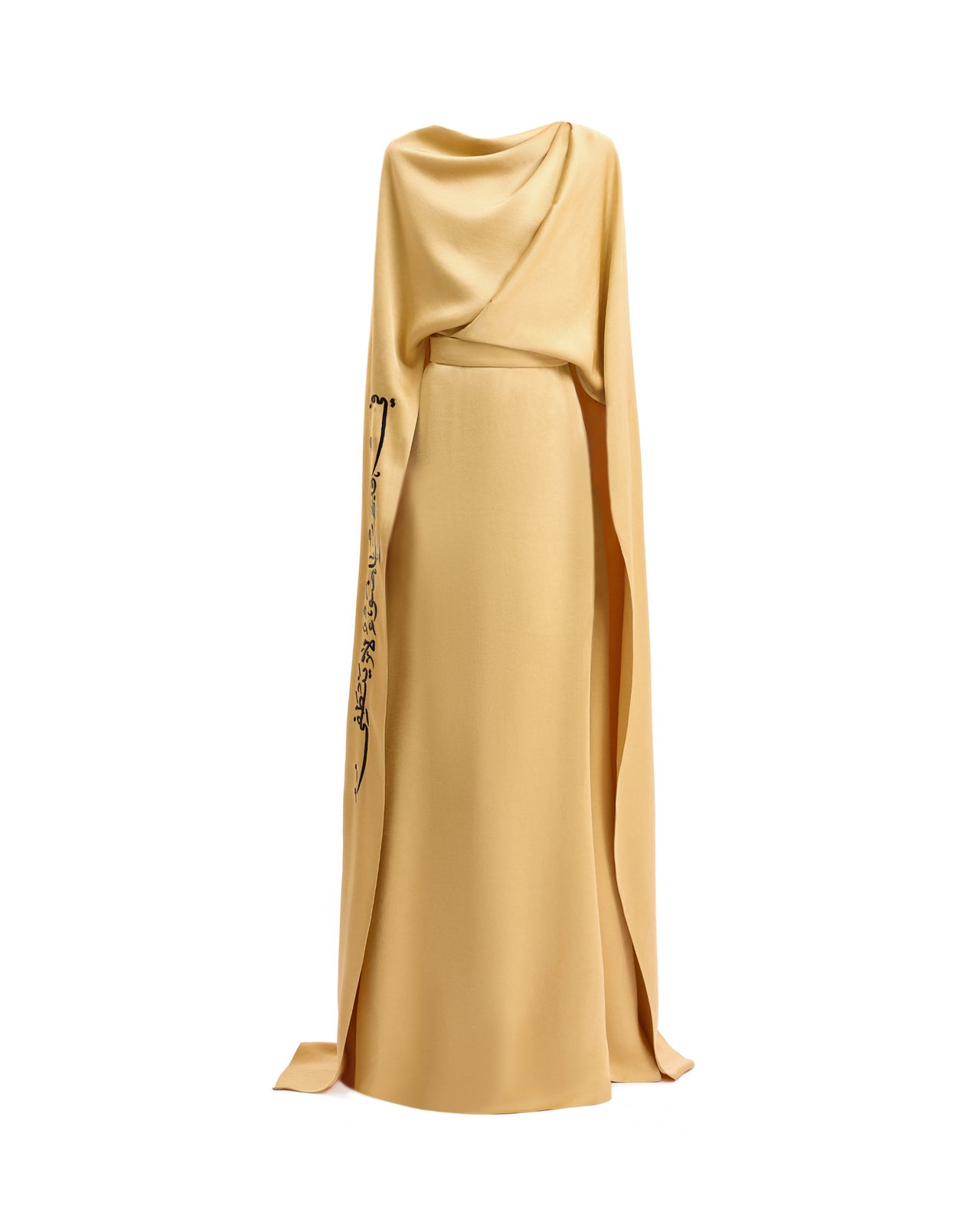 Cowl Calligraphy Kaftan