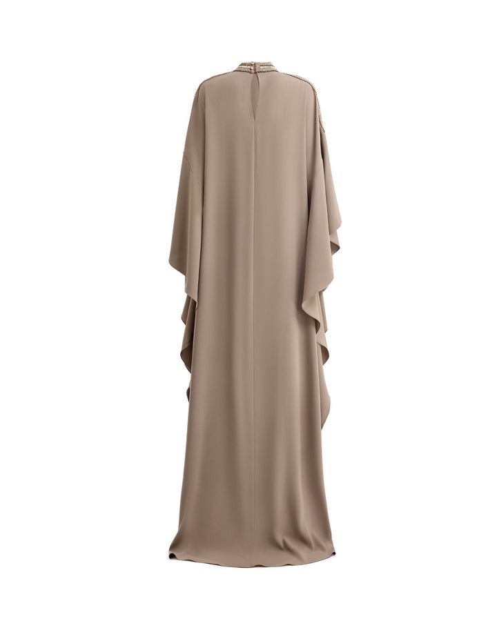 Beaded Draped Kaftan