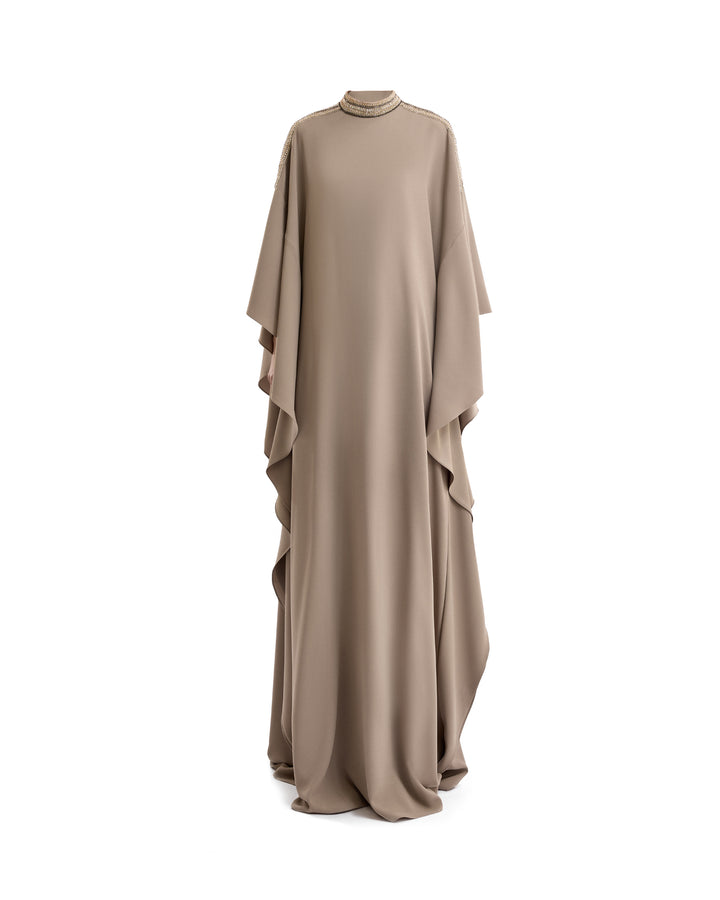 Beaded Draped Kaftan