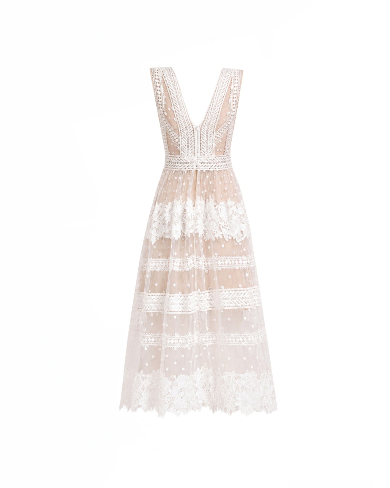 Floral Tulle Midi Dress