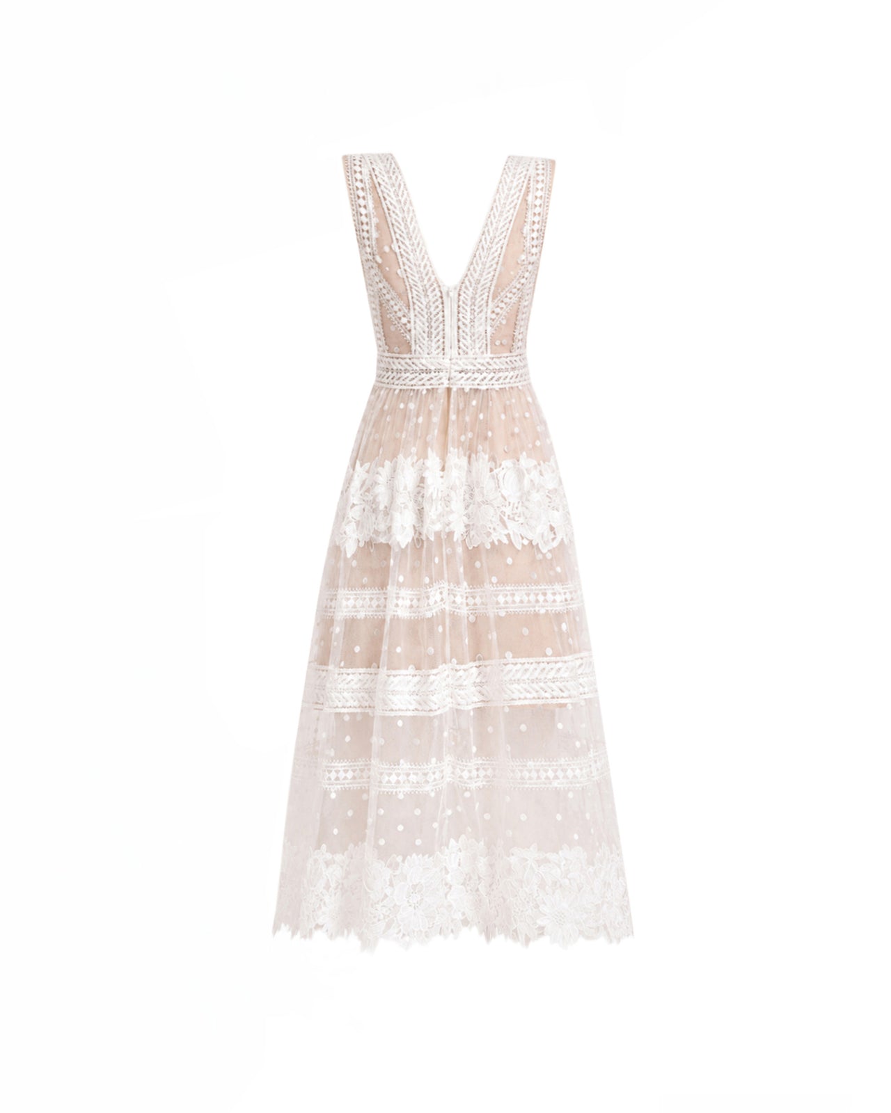 Floral Tulle Midi Dress