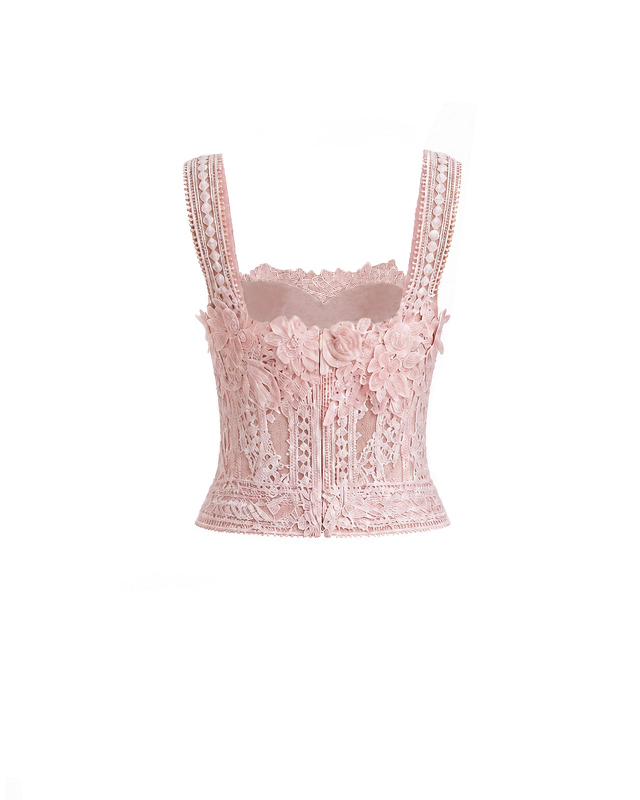 3D Floral Tulle Corset Set