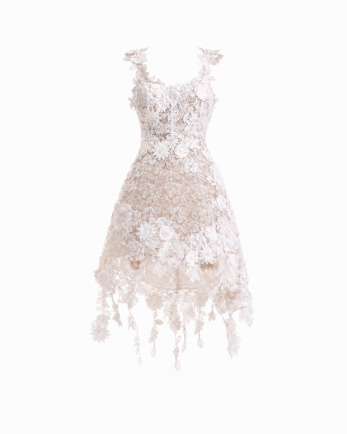 Floral Cage Short Dress