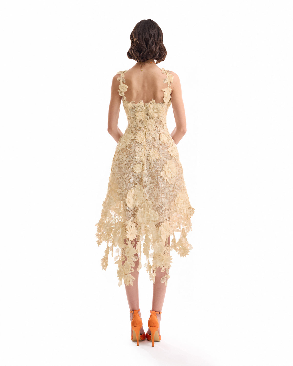Floral Cage Short Dress