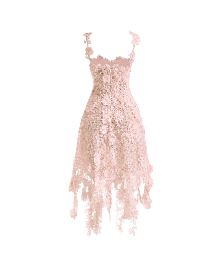 Floral Cage Short Dress