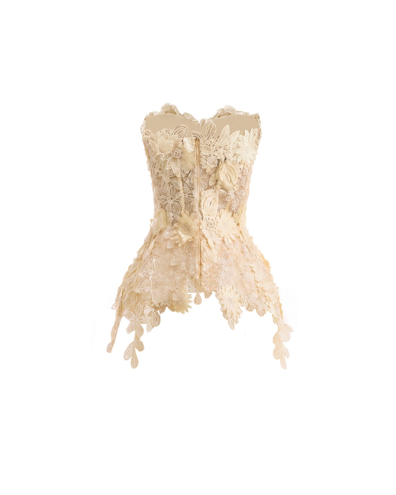 3D Floral Corset Set