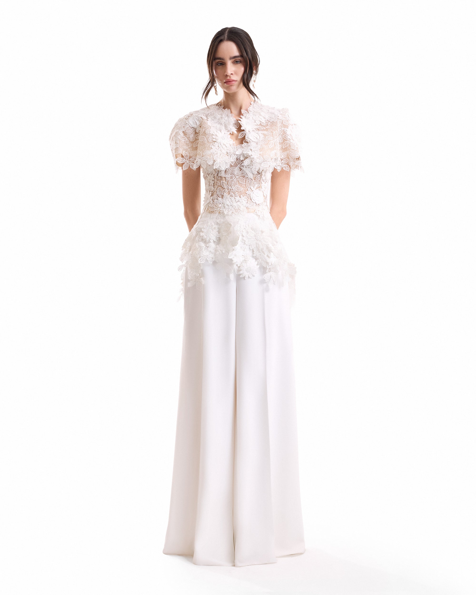 3D Floral Corset Set