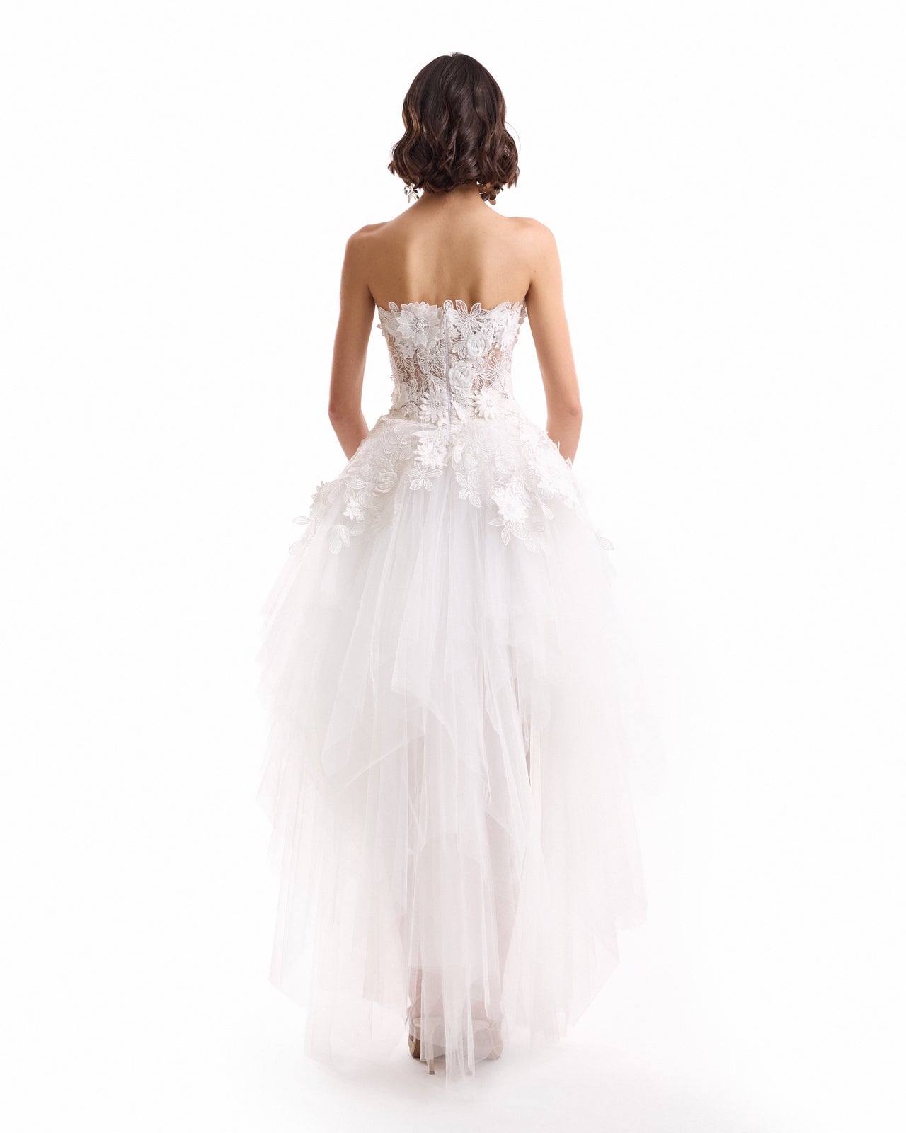 3D Floral Tulle Corset Set