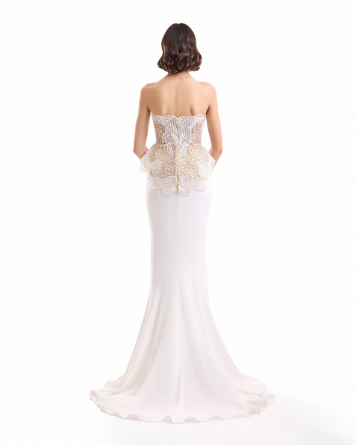 Embroidered Corset Set