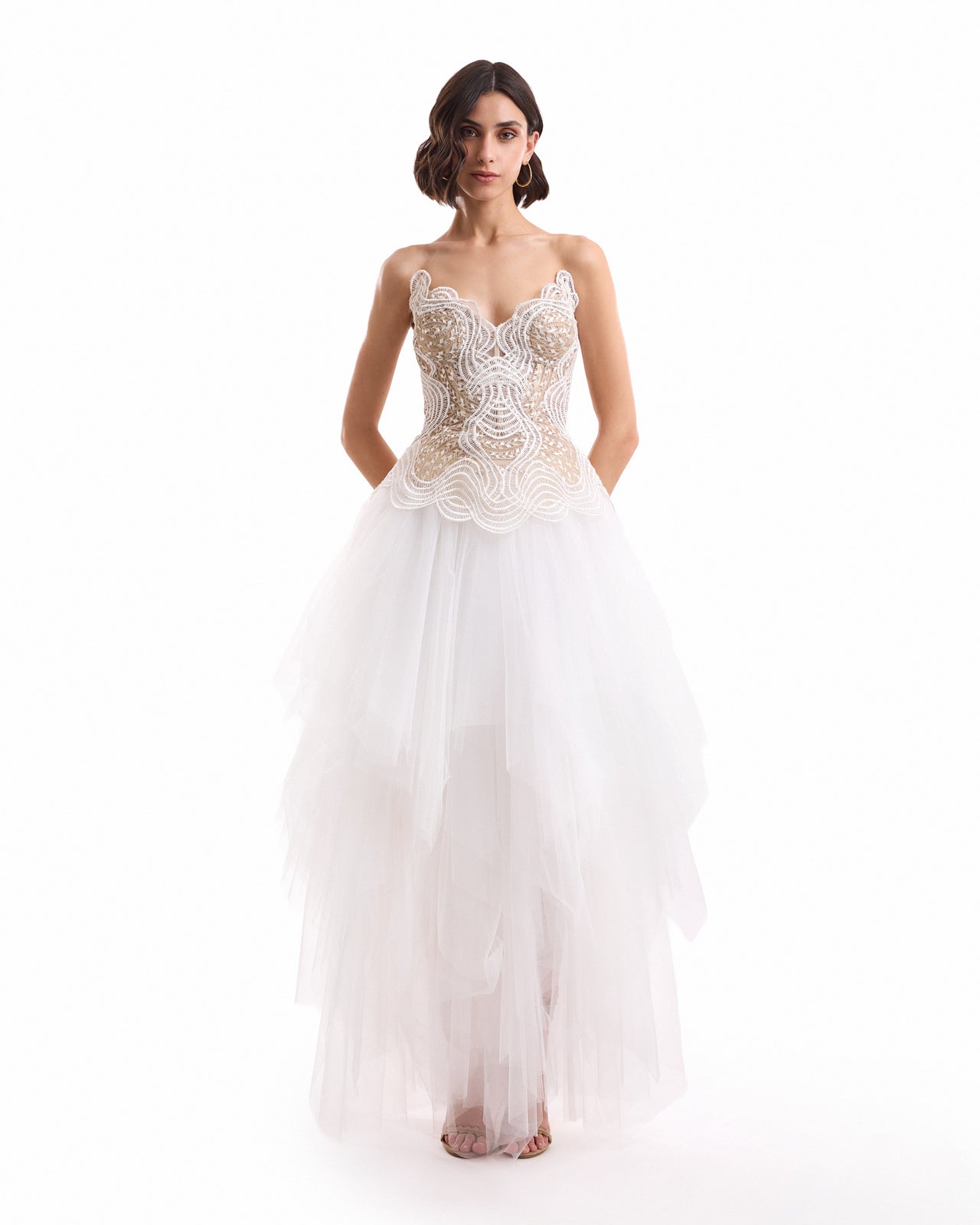 Strapless Corset Skirt Set