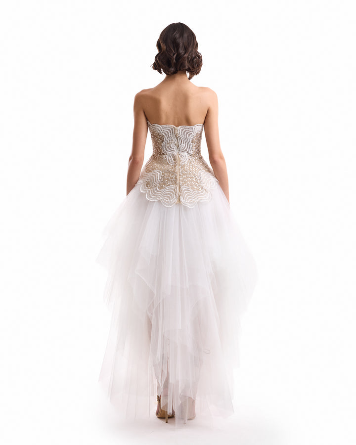 Strapless Corset Skirt Set