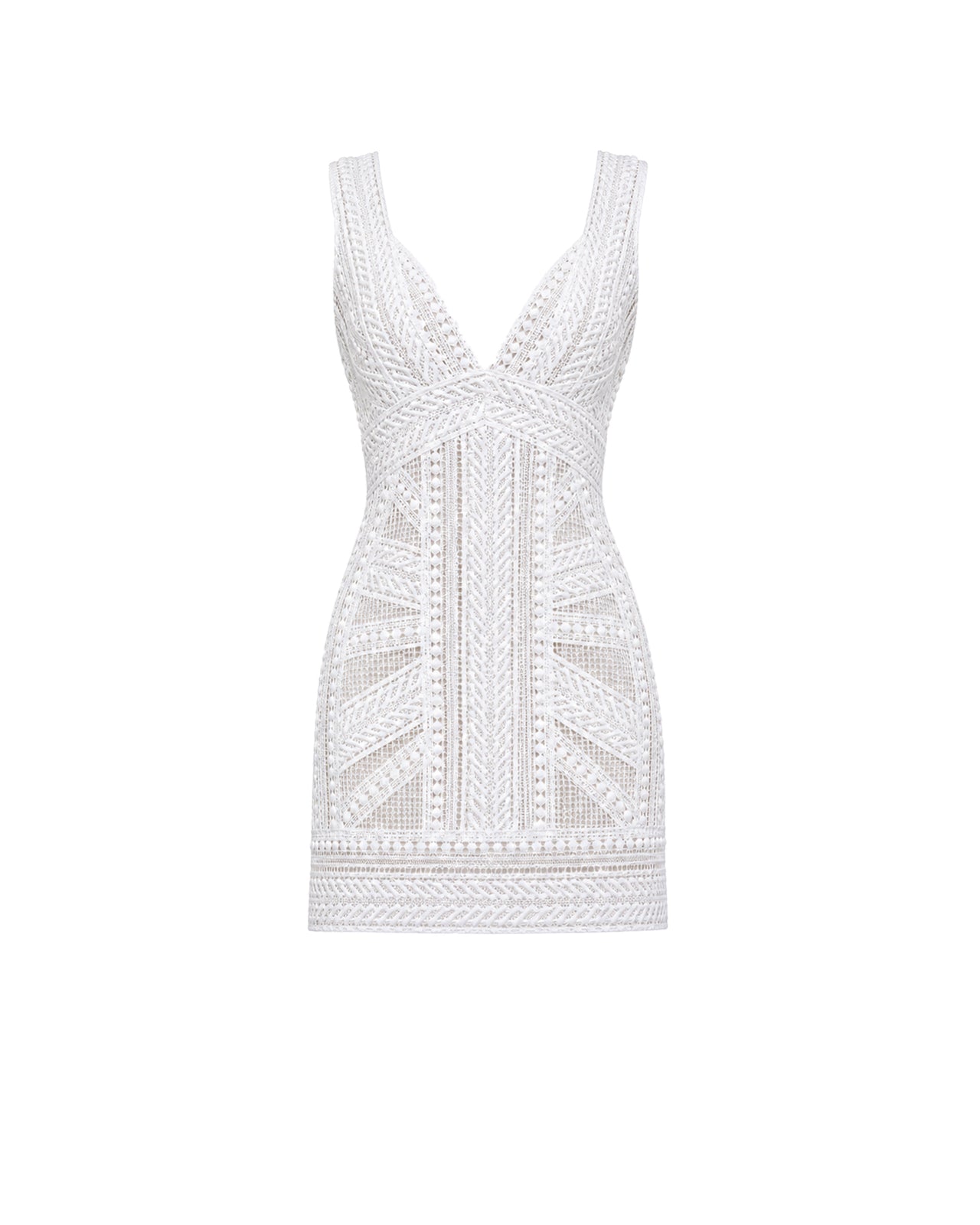 Geometric Fitted Dress