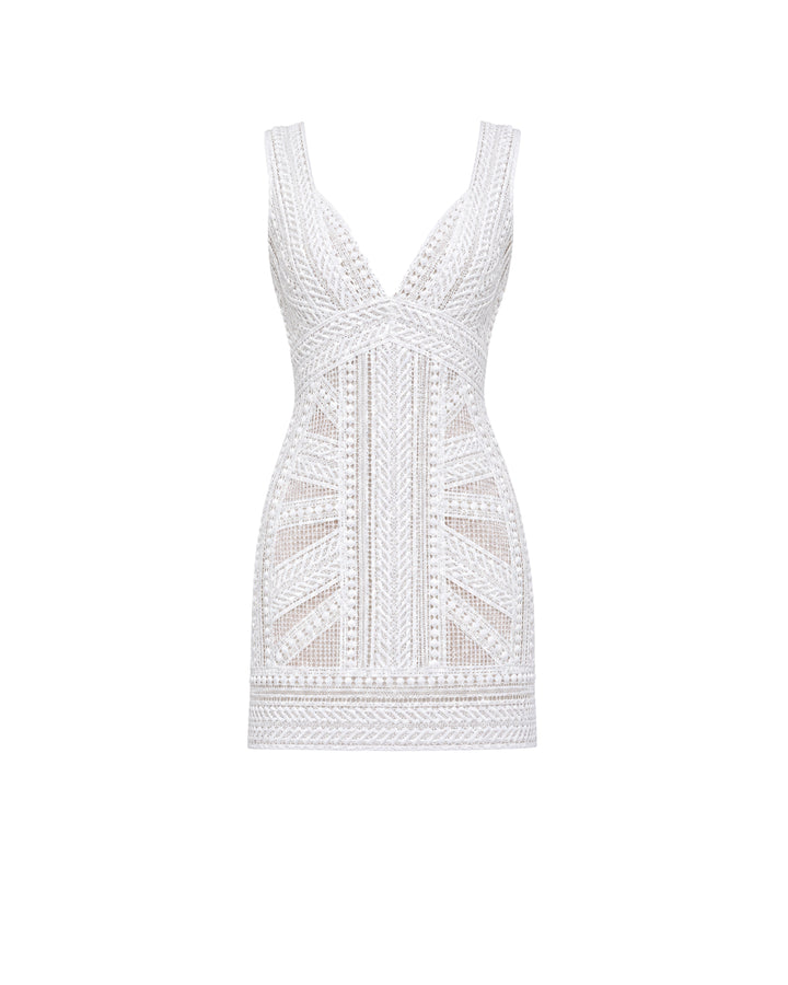 Geometric Fitted Dress