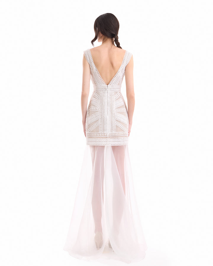 Geometric Fitted Dress