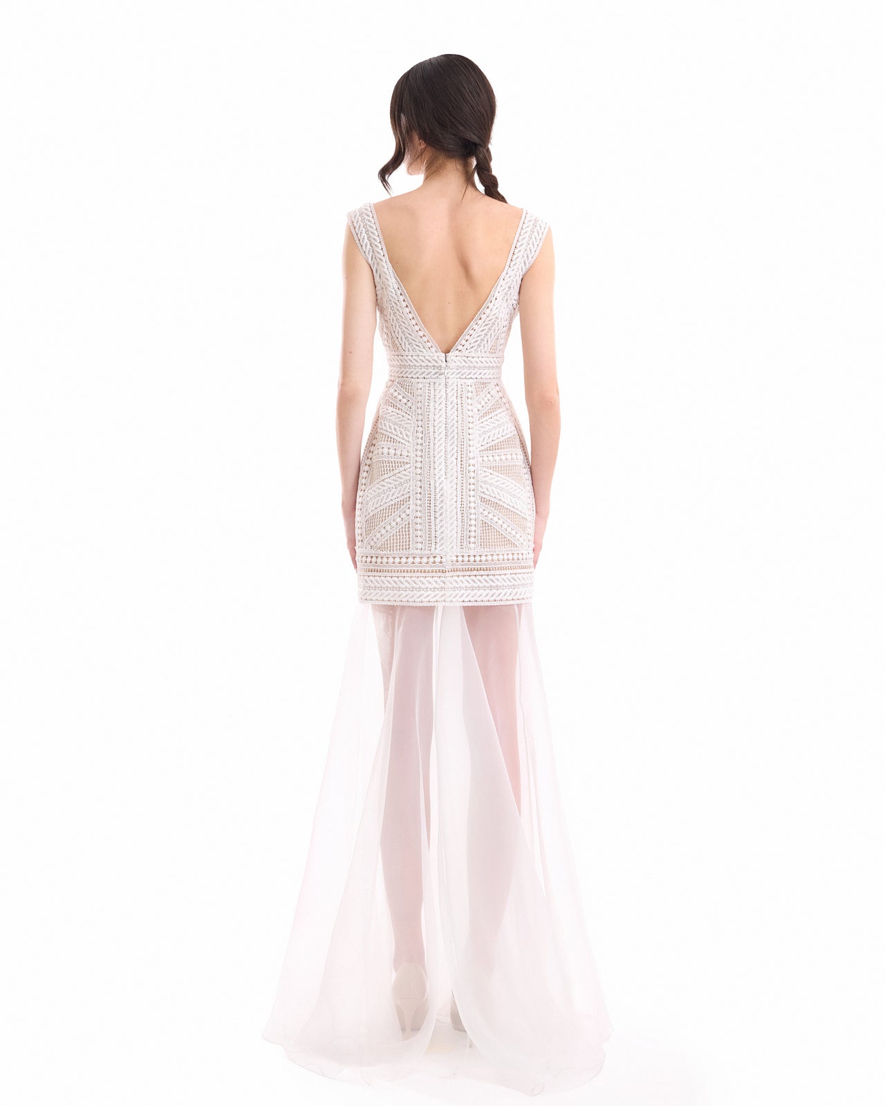 Geometric Fitted Dress