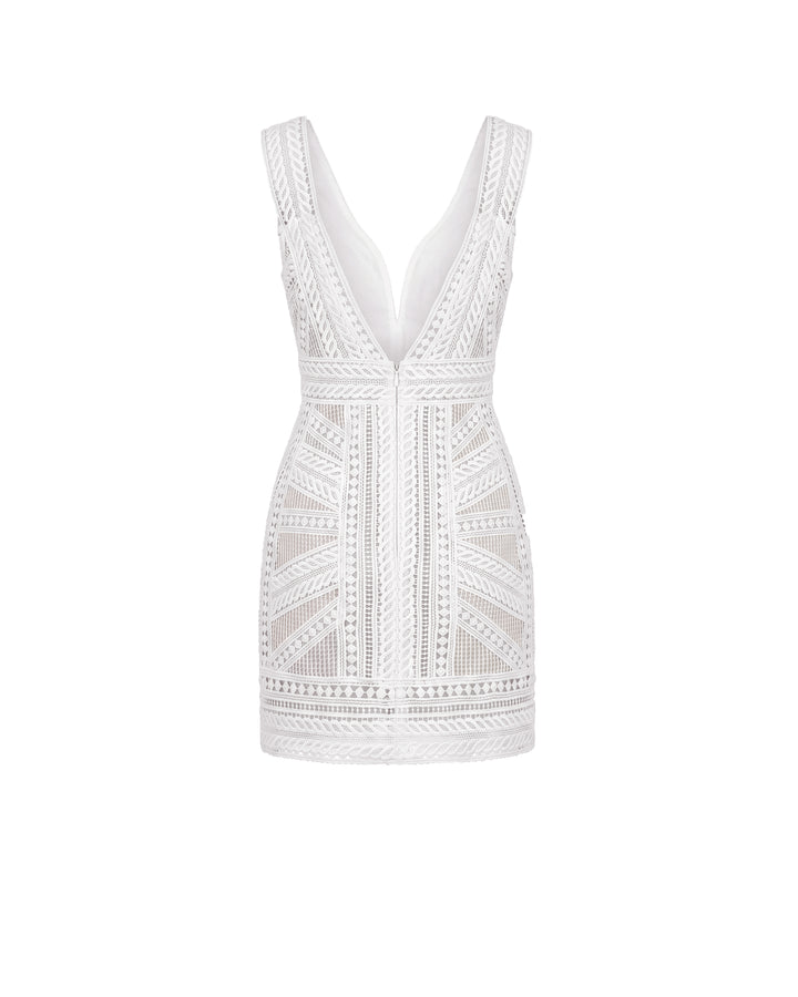 Geometric Fitted Dress