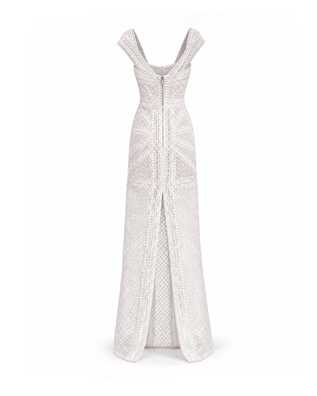 Geometric Sheer Gown