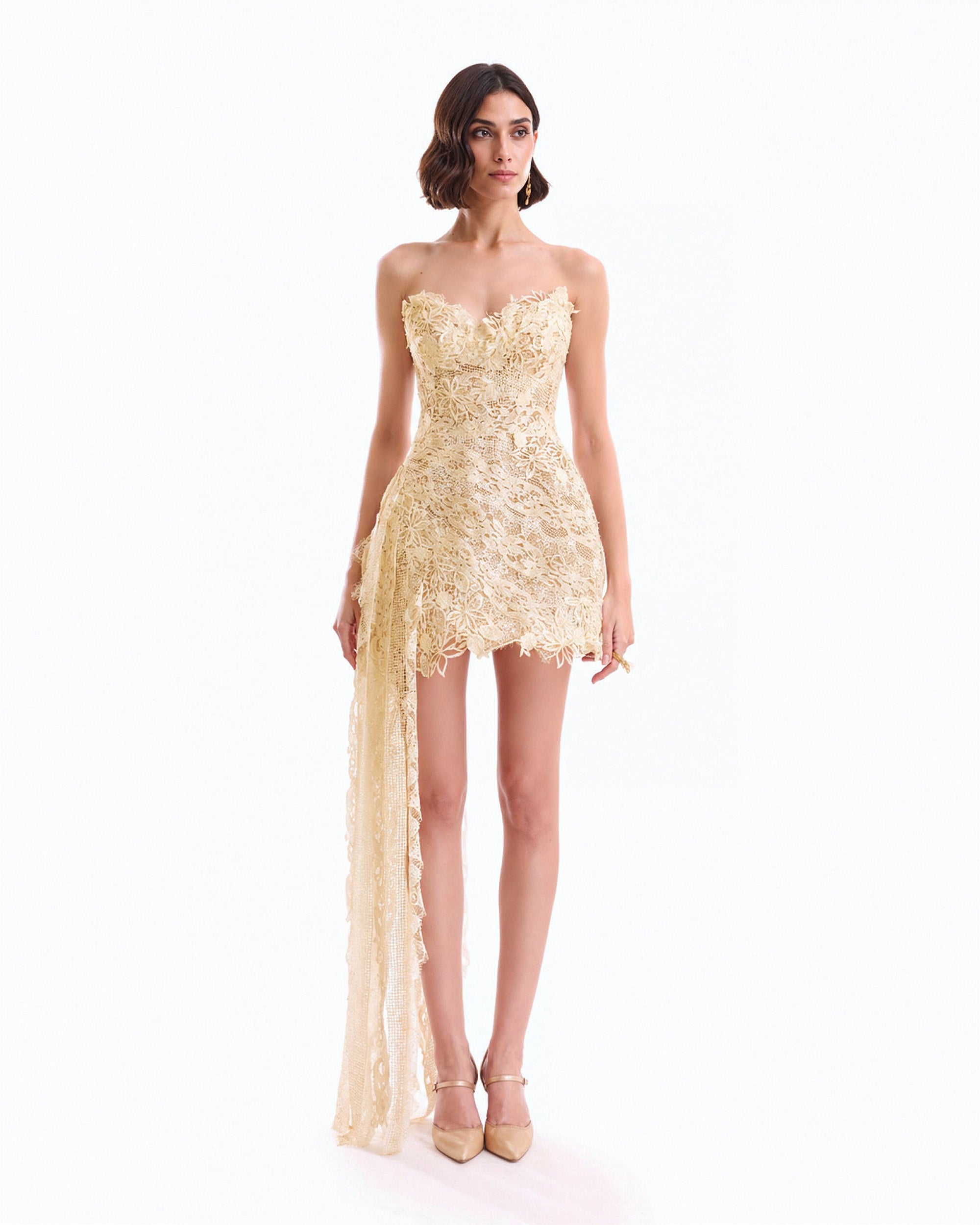 Guipure Cage Dress