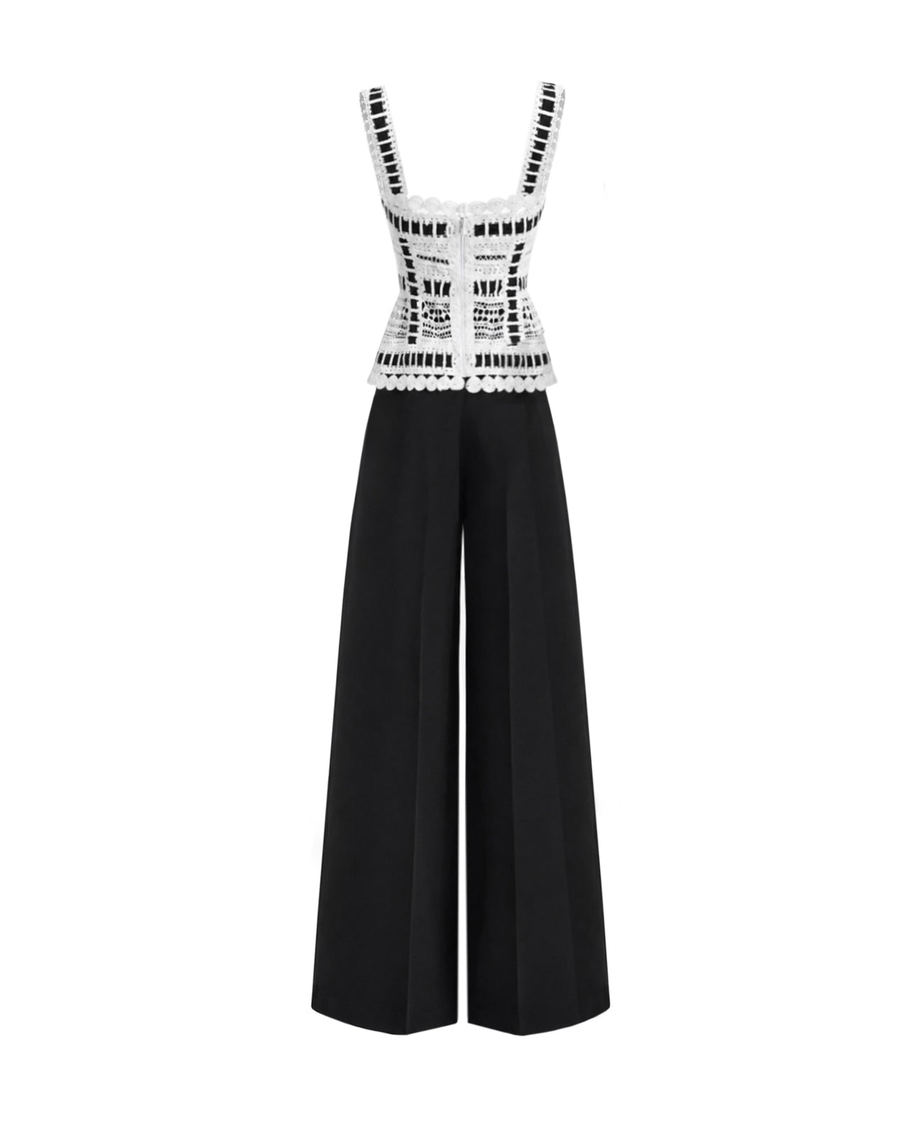 Ribbon Detail Peplum Set
