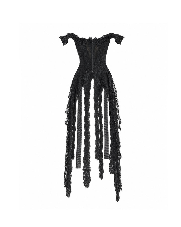 Off-Shoulder Embroidered Corset
