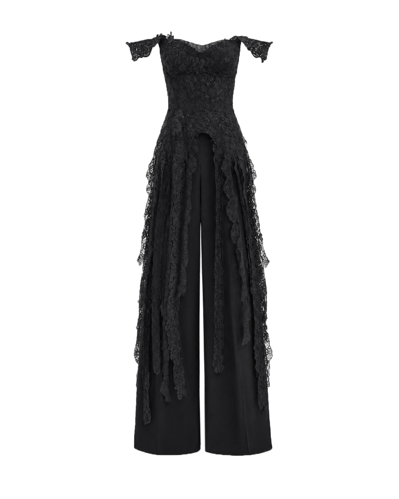 Off-Shoulder Embroidered Corset