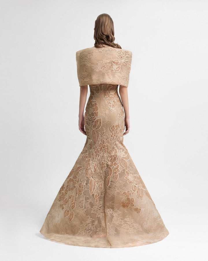 Mermaid Dress with Bolero - Gemy Maalouf