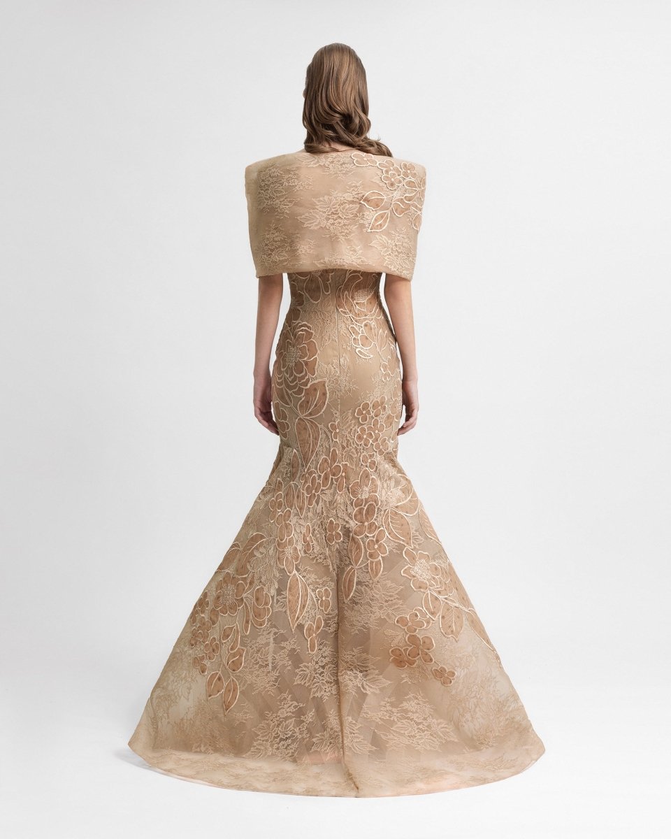 Mermaid Dress with Bolero - Gemy Maalouf