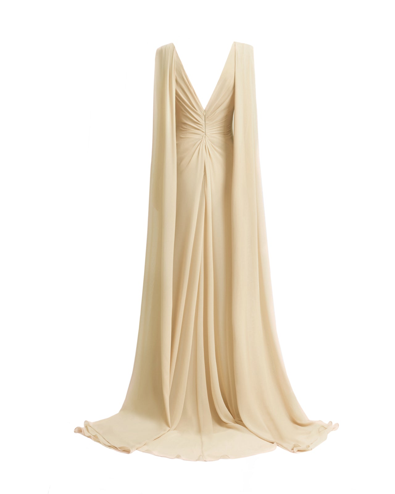 فستان V مزين بالخرز