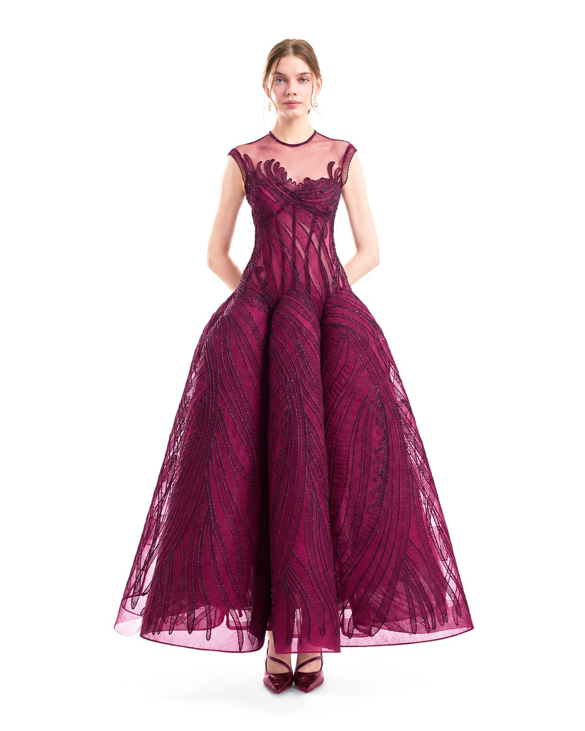 Corseted Sculptural Hip Dress