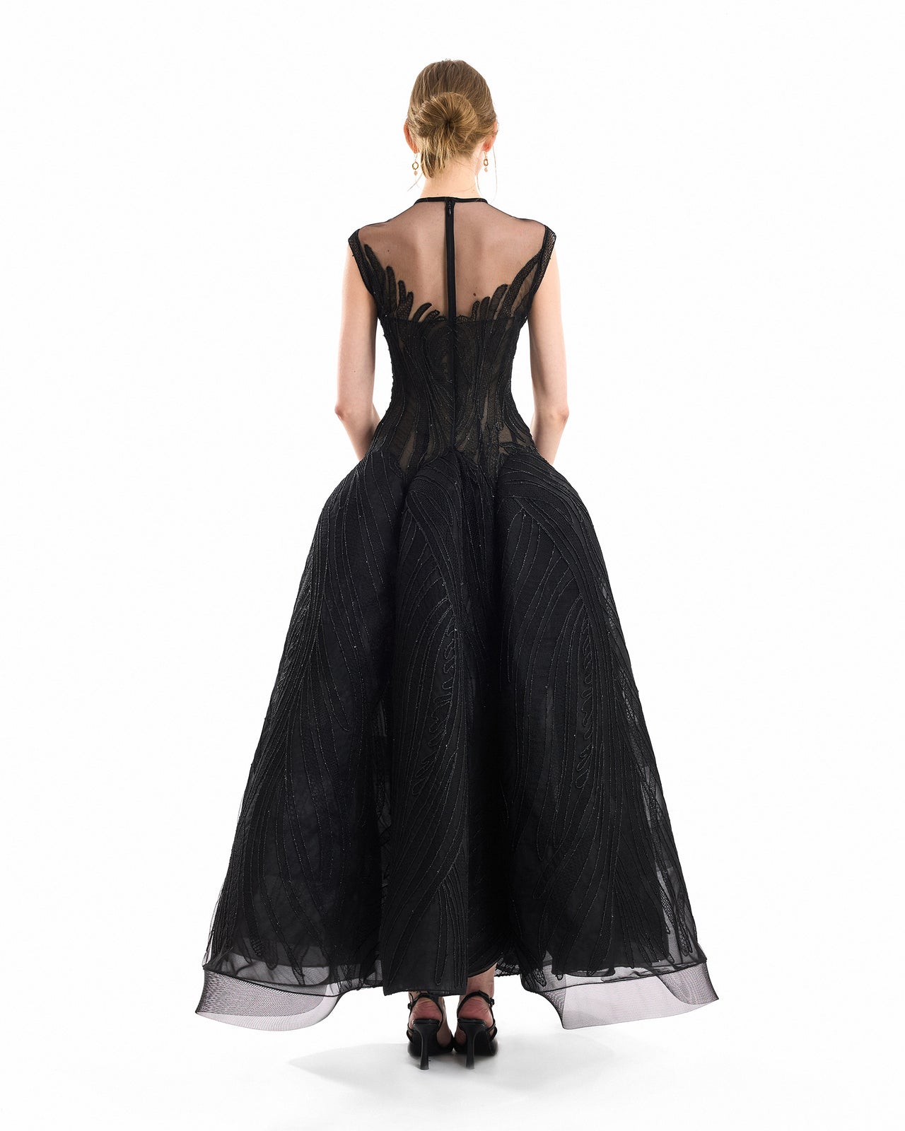 Corseted Sculptural Hip Dress