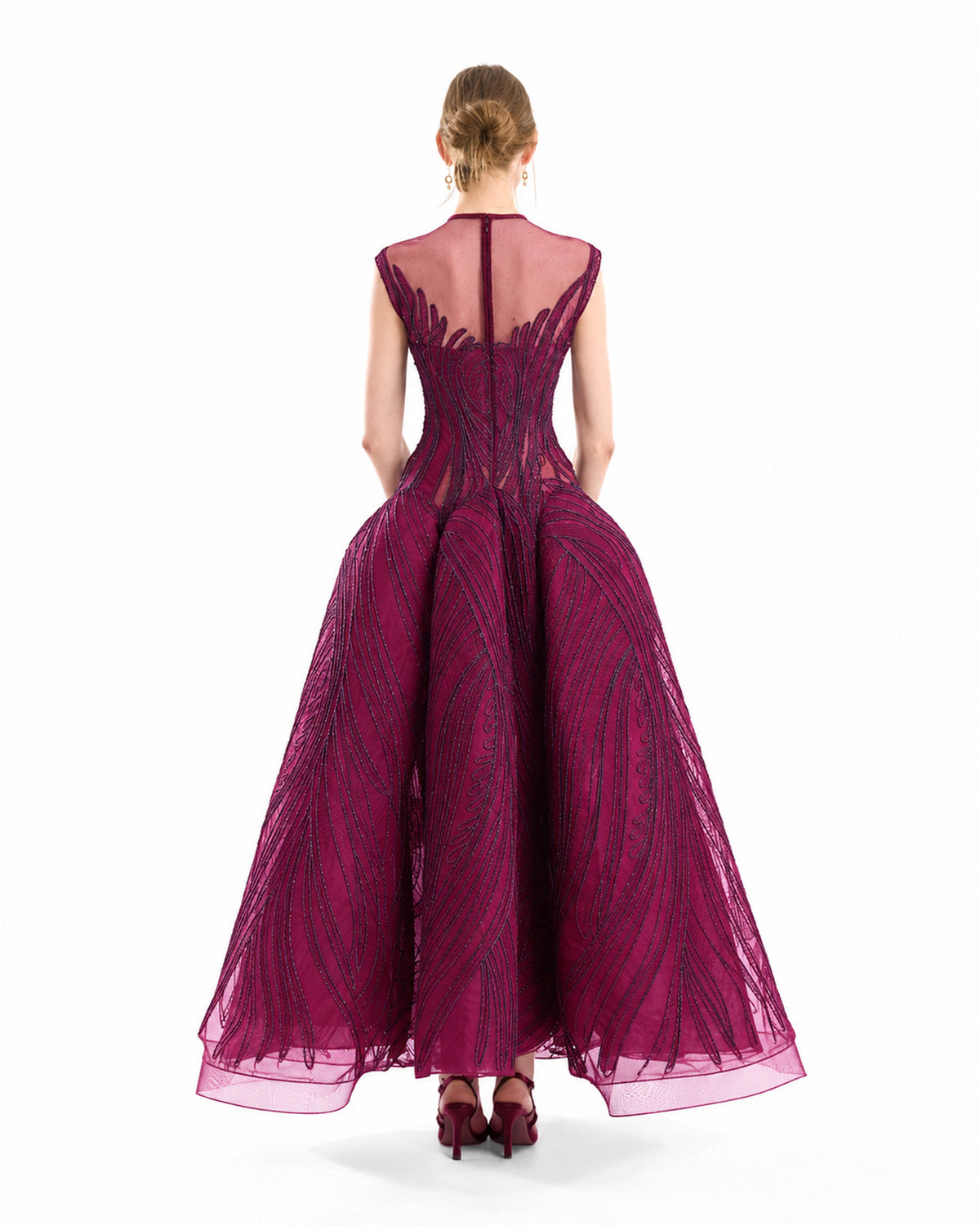 Corseted Sculptural Hip Dress