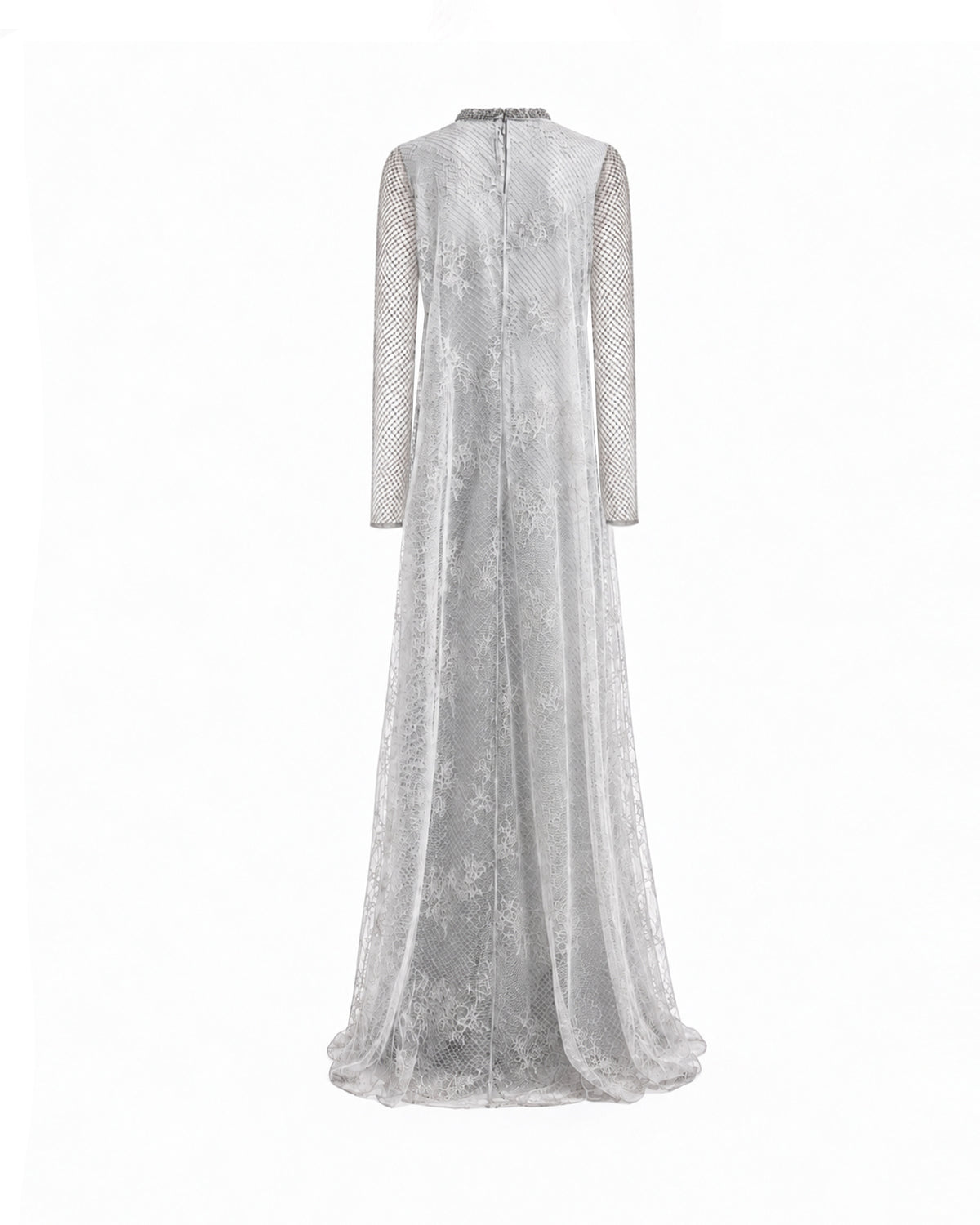 Embroidered Net Lace Dress