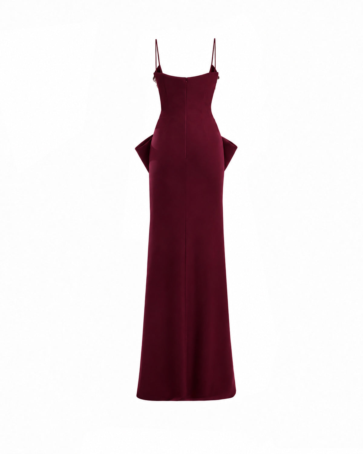 Deep V-Neck Beaded Dress