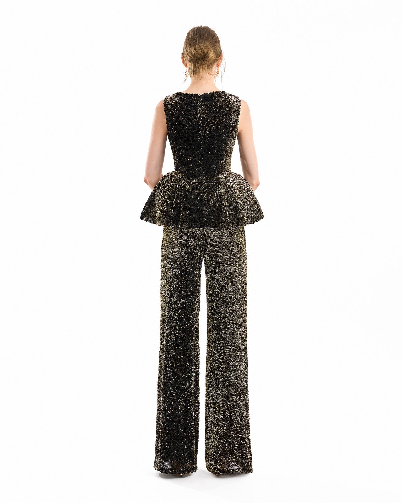 High-Waisted Sculpted Trousers