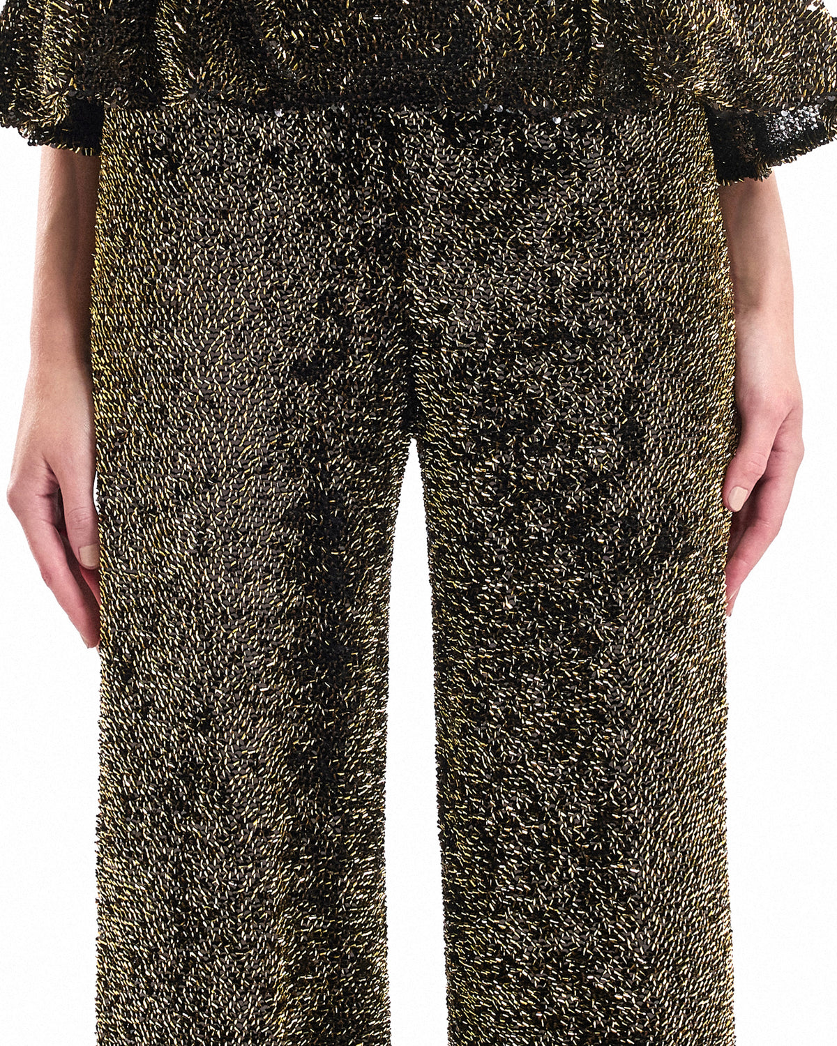 High-Waisted Sculpted Trousers