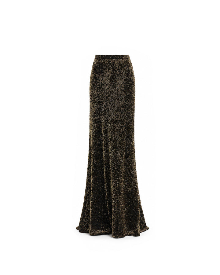 Sequined Slim Long Skirt