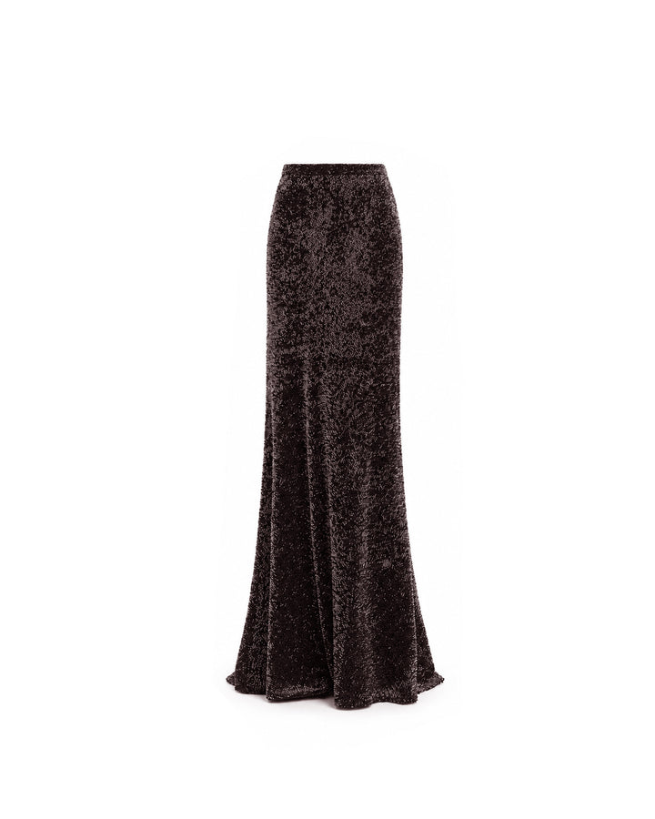 Sequined Slim Long Skirt